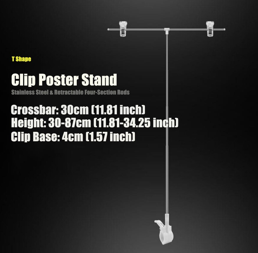 Photography Photo Backdrop Stands Adjustable T-Shape Background Frame Support System Stands With Clamps for Video Studio: 02