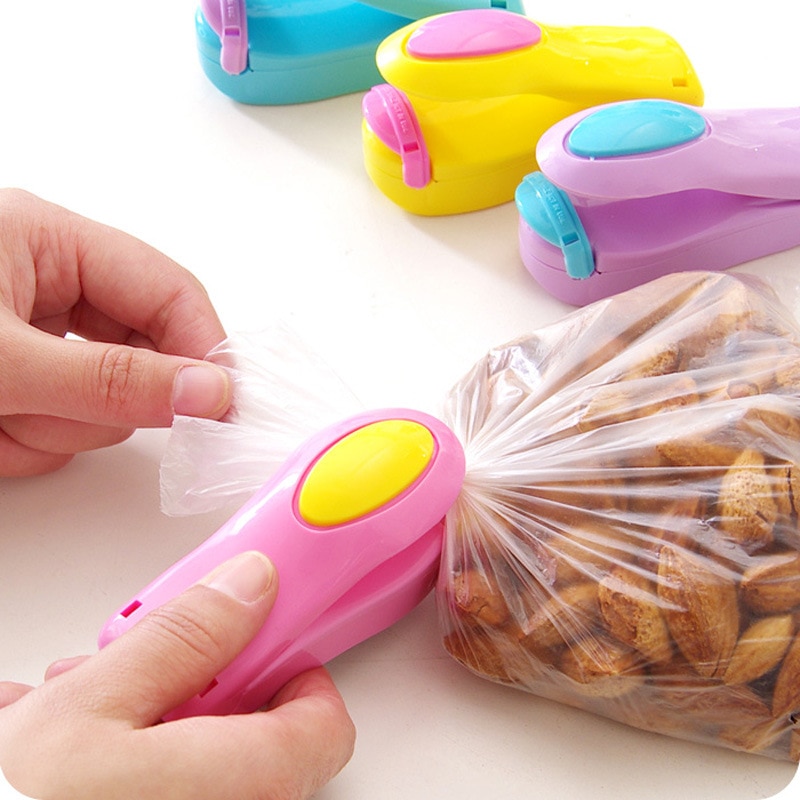 Draagbare Warmte Sealer Plastic Zak Opslag Packet Mini Sluitmachine Handige Sealers Resealer Voor Voedsel Snack Keuken Gadgets