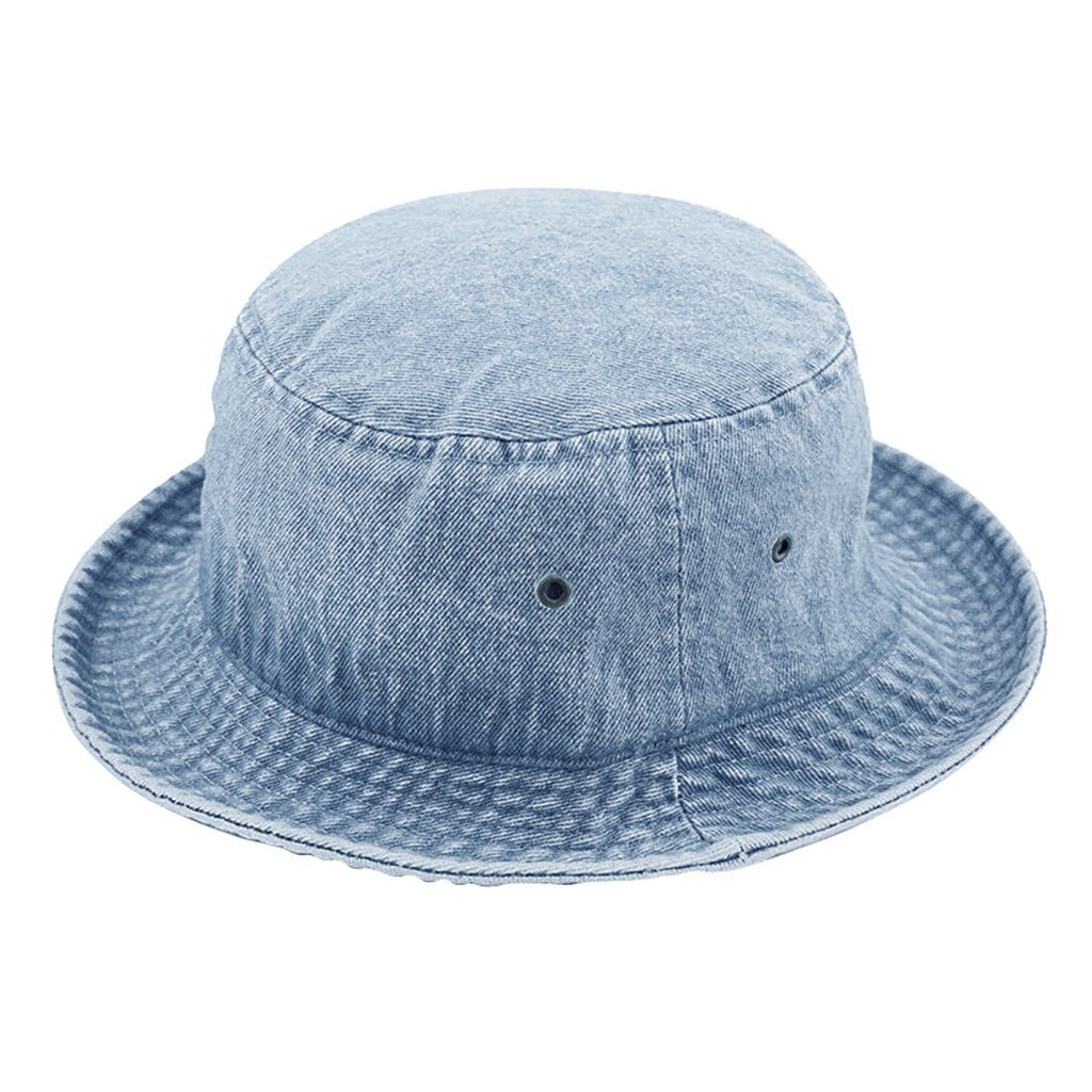 Bucket Hat The Hat Depot Washed Bucket Hat Men Cotton Hats For Women Denim Fisherman's Hat Bucket Hat Female Womens Hats Cap#32