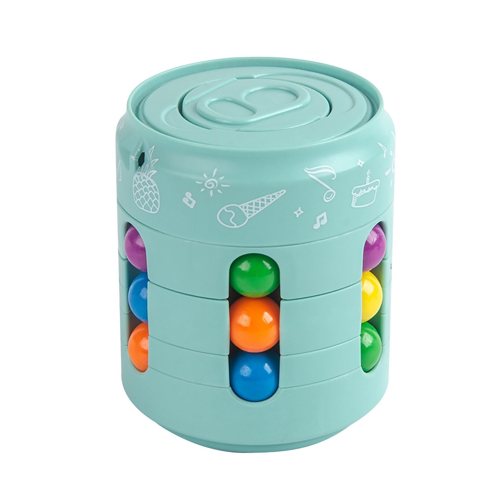 Stress Spel Speelgoed Voor Kinderen Magic Spinning Bean Draaiende Kan Decompressie Speelgoed Kid Kinderen Speelgoed: Green 