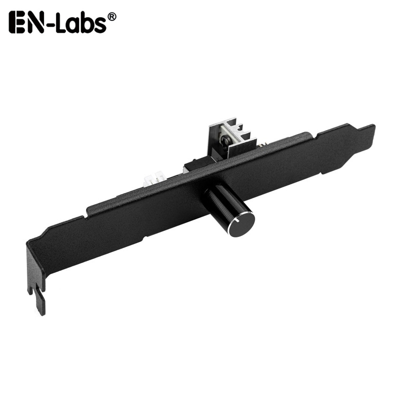 3 Way 3pin Case Fan Controller w/ Full Profile PCI Slot Cover,12V Molex to 3 3-pin Fan Connector Hub Adapter Splitter Control