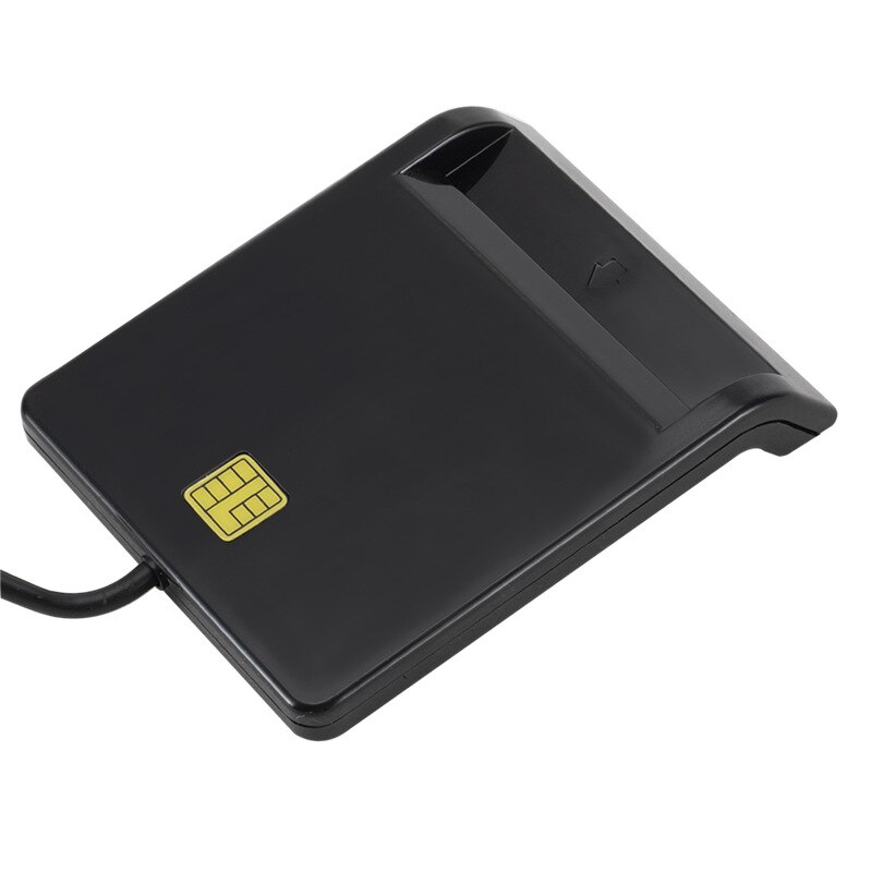 Smart Belasting Terugkeer Bank Id Kaartlezer Sim Telefoon Card Id Cac Dnie Chip Smart Card Voor Windows Linux Zwart kaart Multifunctionele