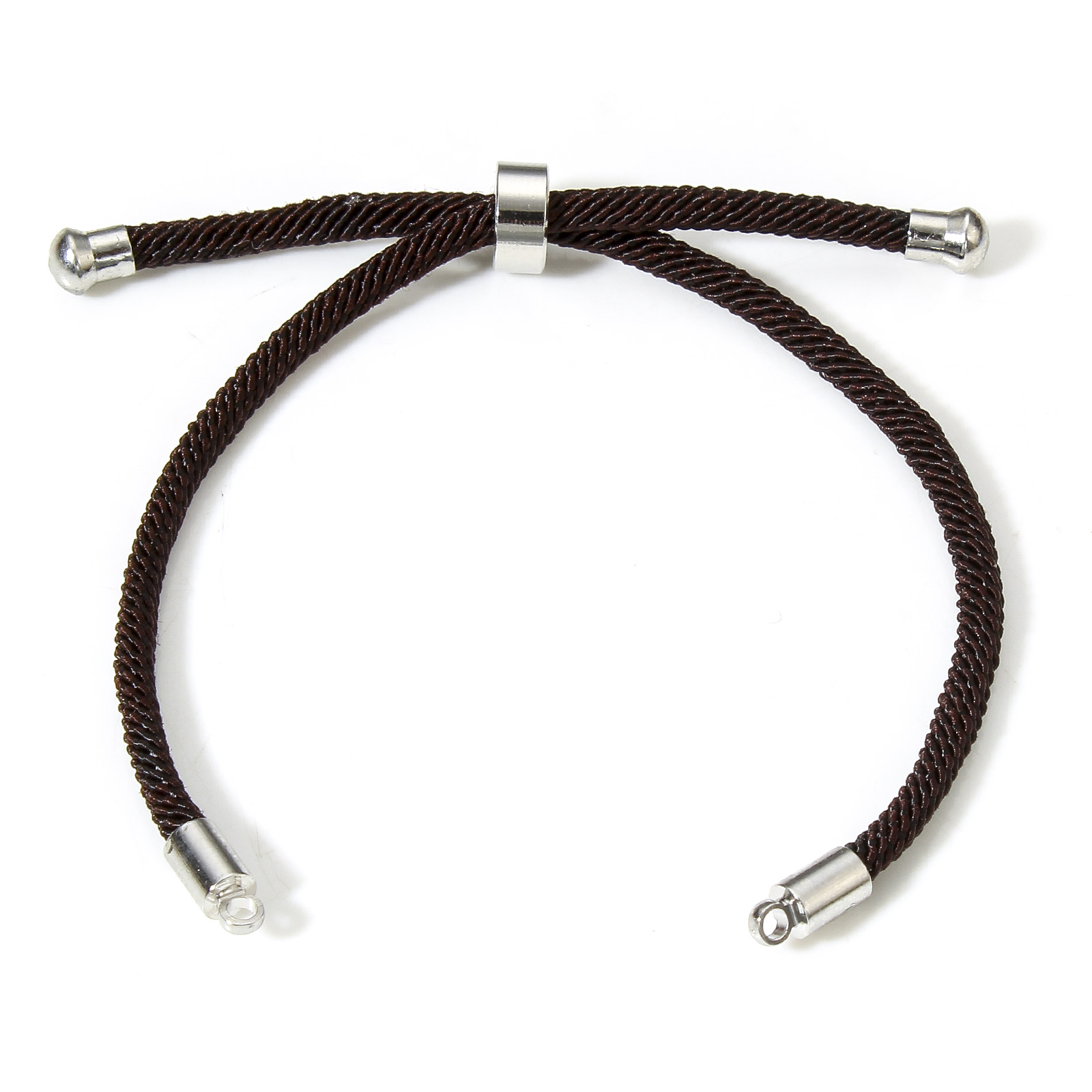 5 pezzi bracciali semilavorati in poliammide cursore regolabile/scivolo Bolo per accessori per la creazione di gioielli fatti a mano fai da te 21.5cm di lunghezza: Oro scuro