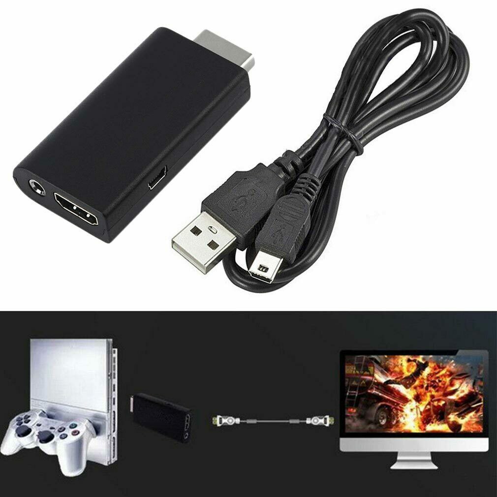 For Sony 2 PS2 to HDMI Converter Adapter Adaptor Cable HD