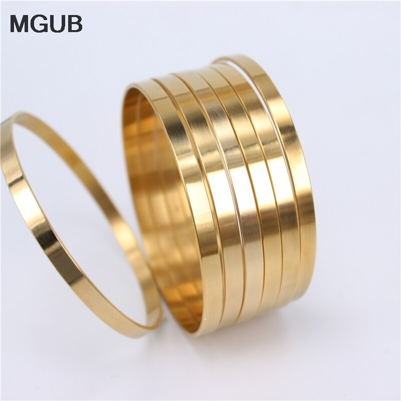 Mgub Diameter 70Mm 5Mm Breed 7Pcs Armband Rvs Mannen En Vrouwen Bright Geschikt Voor Slijtage Originele afbeelding LH511