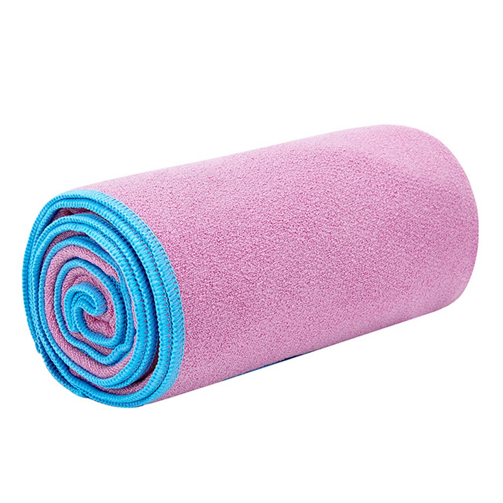 Microfiber Yoga Handdoek Vochtafvoerende Yoga Mat Cover Voor Yoga Pilates Sport: Blauw