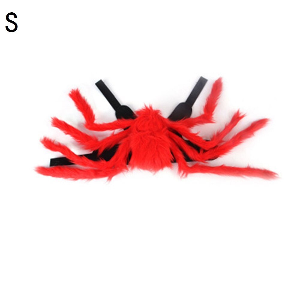 Kæledyr halloween jul simulering edderkop ben tøj egnet til katte og hunde let at bære og tage af: Rød s
