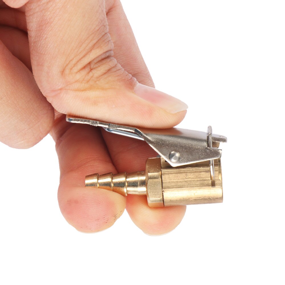 Car Tire Inflator Valve Connector Wheels Tires Parts Clamp Brass Air Pump Chuck Clip Car Tire Wheels Tires Parts