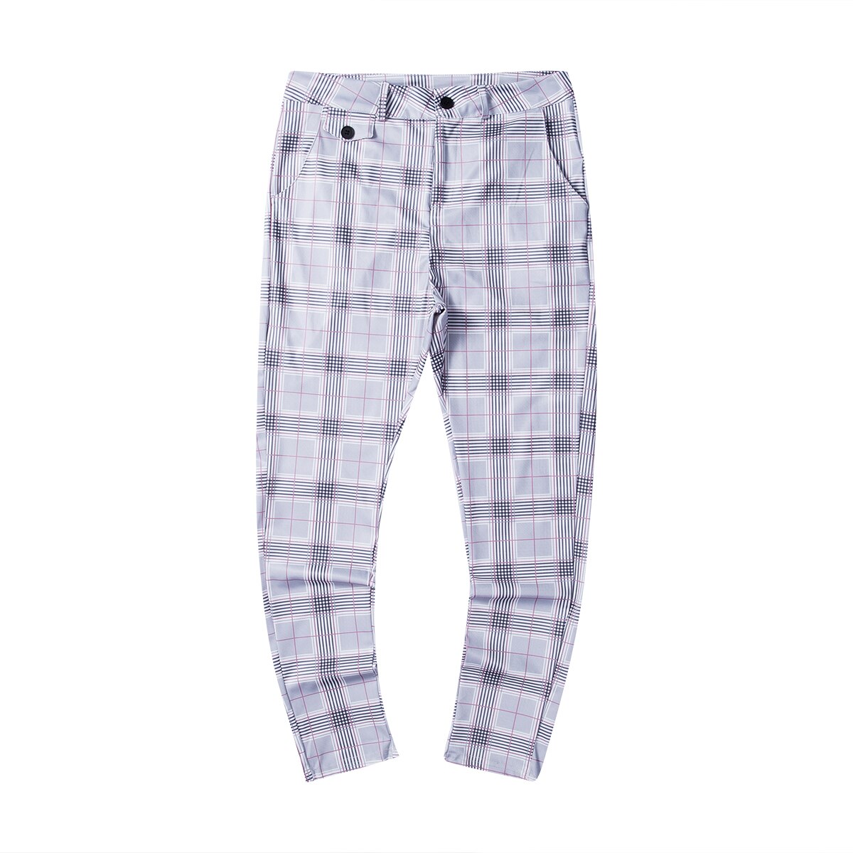 Goocheer 3 Arten Herren Plaid Hosen Männer Straße Hüfte hüpfen Hosen Dünne Chinos Hosen schlank passen lässig Hosen Jogger: C / M