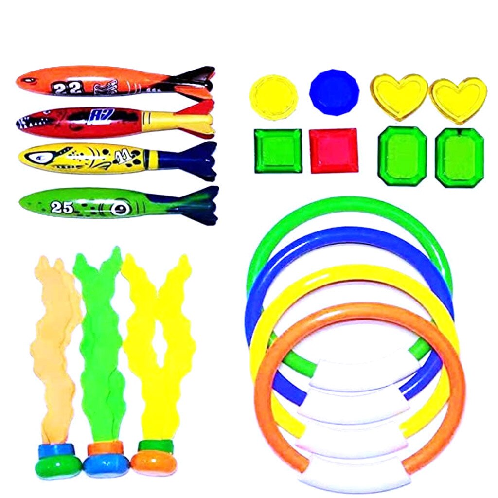 Subacquea Nuoto Immersioni Subacquee Piscina Anelli Giocattolo Diving Spiedi e con il Regalo Set Fascio Capretti Del Bambino di Estate Regalo Spiaggia Piscina Accessori: Default Title