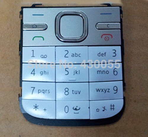 10 stks Zwart/Wit/Grijs Behuizing Belangrijkste Thuis Functie Toetsenborden Klavieren Knoppen Cover Case Voor Nokia C5,