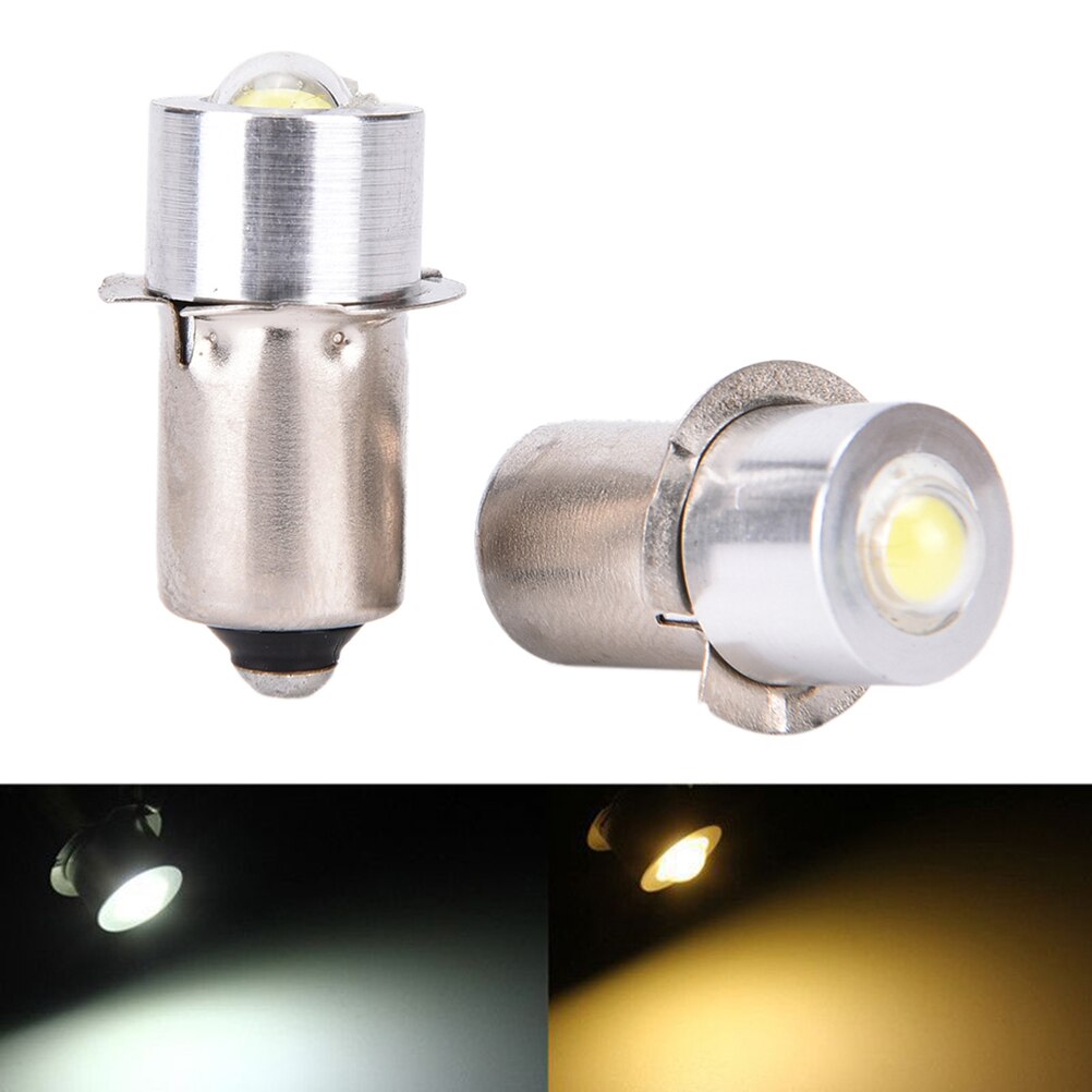 1 kpl  dc 3-18v p13.5s pr2 1w led taskulamppu sisäpyörän taskulamppuun spottilampun polttimo korkea kirkkaus 90 lumen lämmin/puhdas valkoinen