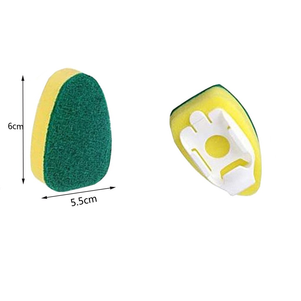 35 #1 Afwassen Stok En 6 Vervanging Afwassen Stok Sponzen Voor Keuken Schoonmaken Sink Pot Borstel Spons