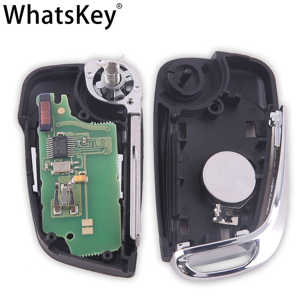 WhatsKey For Citroen C2 C4 C5 Berlingo Xsara Picasso HU83/VA2 Blade Modified Folding Remote Key 433MHz ASK PCF7961 ID46 CE0536