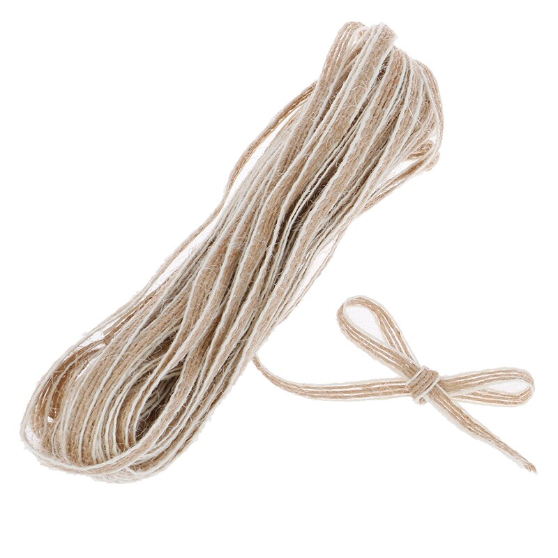 10M Natural Jute Burlap Hessian Ribbon Rolls Vinta... – Grandado