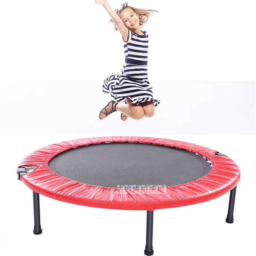 C157 40 Zoll Trampolin Kinder Springen Bett Home Gym Folding Bounce Bett Fitness Ausrüstung Damen Verlieren Gewicht Bein Abnehmen