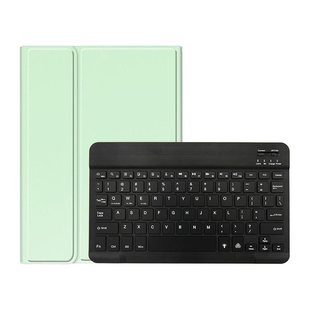 Para iPad Pro 11 pulgadas funda TPU a prueba de golpes soporte trasero con Portalápices para iPad Pro 11 con teclado Bluetooth: Green-Black