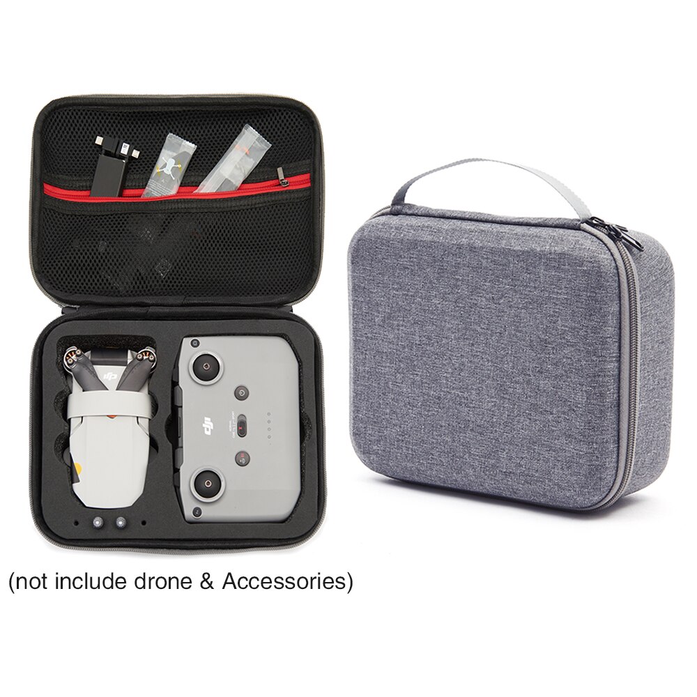 Dji Mavic Mini 2 Tas Draagbare Mini Draagtas Handtas Koffer Schouder Doos Voor Dji Mavic Mini 2 Case Drone accessoires: Gray-Black Inner