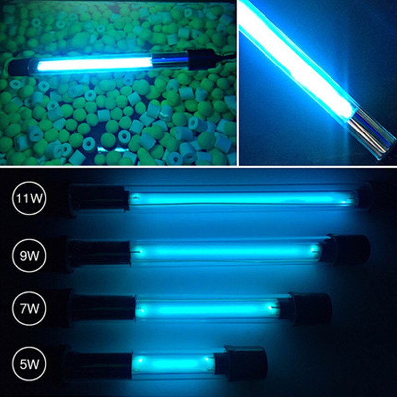 JEBO fish tank UV ultraviolet germicidal lamp fish pond aquarium water purification lamp submersible algae lamp germicidal lamp