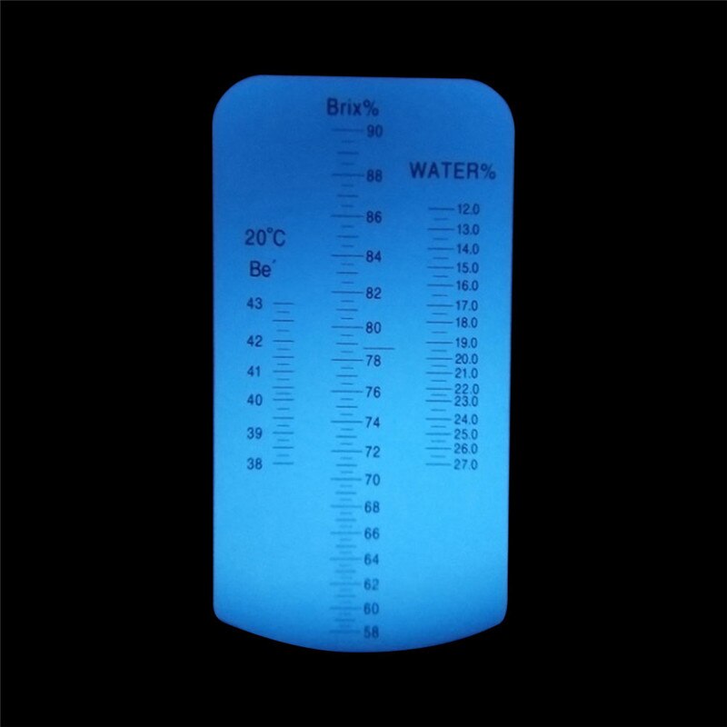 Brix/Be'/eau 3 en 1, réfractomètre à miel 58-90% Brix