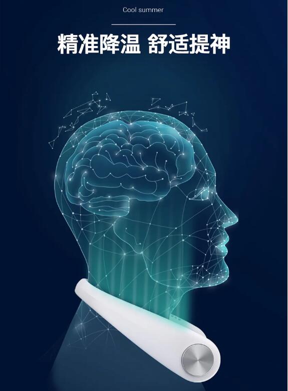 USB hanging neck fan lazy small electric fan student charging portable small fan mini silent movement