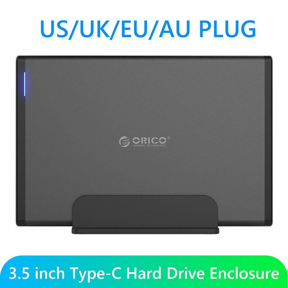 Orico Usb 3.1 Gen1 Type-C Naar Sata 5Gbps 10Tb Mobiele Harde Schijf Case Voor 3.5 Inch hdd Ssd Externe Behuizing Adapter