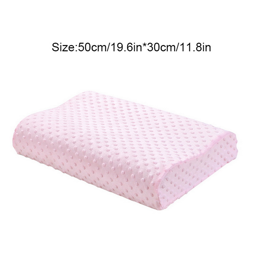 Memory Foam Beddengoed Kussen Vlinder Vormige Ontspannen Nek Bescherming Orthopedische Trage Rebound Cervicale Voor Gezondheidszorg 50x30cm: C pink 50x30cm