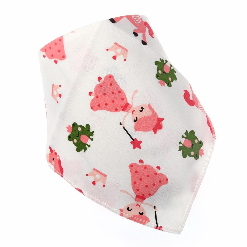 1 stuk gekleurde slabbetjes, katoenen babyvoedingschort, baby-boerendoeken, cartoon speekselhanddoek, baby-eetaccessoire, zachte babyspullen: Oranje