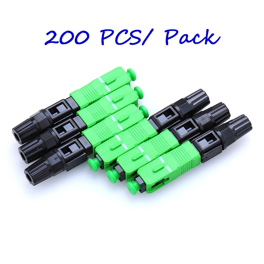 100 stk fiberoptisk optica sc upc-kontakt sc rask fiberoptisk conector fibra optica ftth conector sc apc