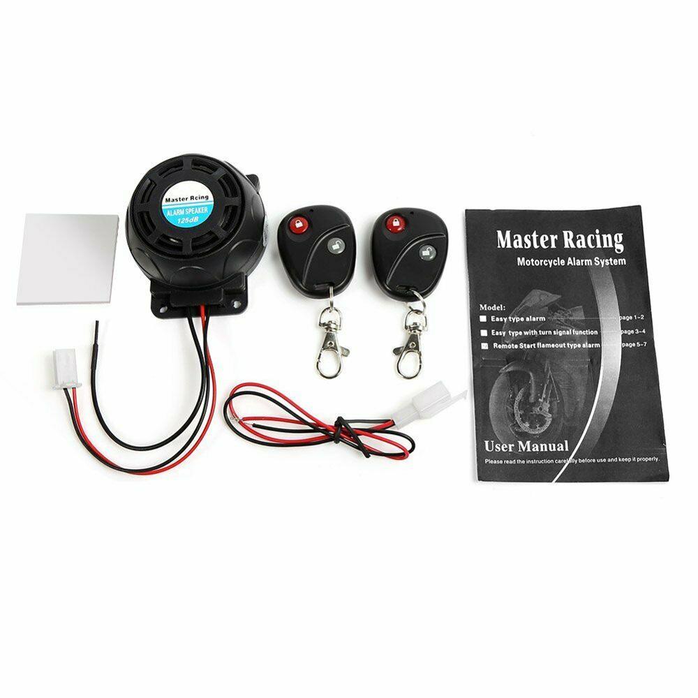 Waterproof Motorcycle Remote Control Alarm Warner Anti-theft Security Burglar Alarm System