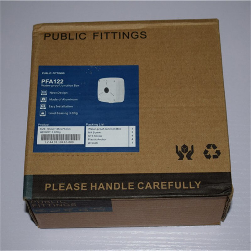 Dahua-caja de empalme a prueba de agua PFA122, 2 unids/lote, accesorios de CCTV, soporte de cámara IP, montaje de cámara PFA122