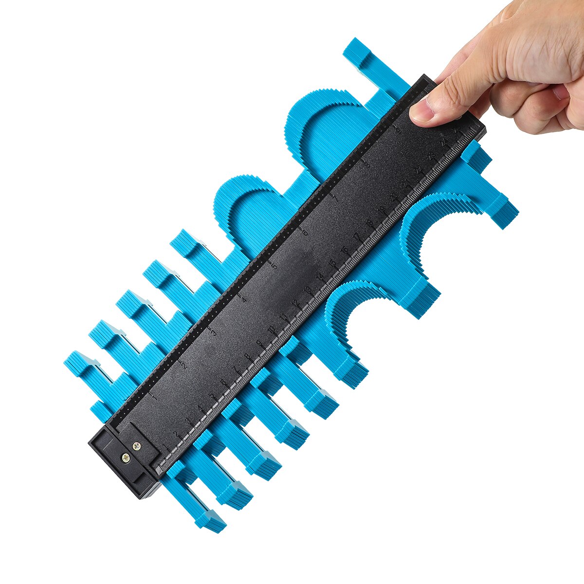 Gauge Contour Profile Standard Wood Marking Tool Copy Gauge Duplicator Tiling Laminate Tiles: 25CM Blue