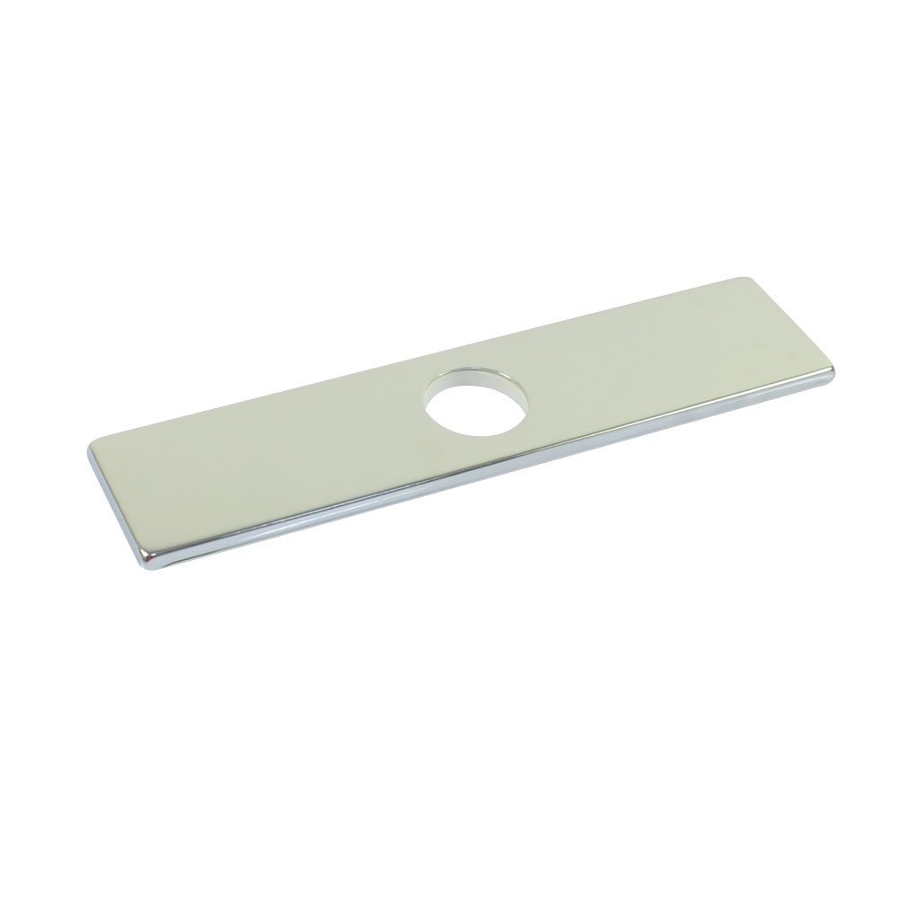 10 tommers 25.4cm kvadrat rustfritt stål kjøkkenvask kranhulldeksel dekkplate escutcheon, krom