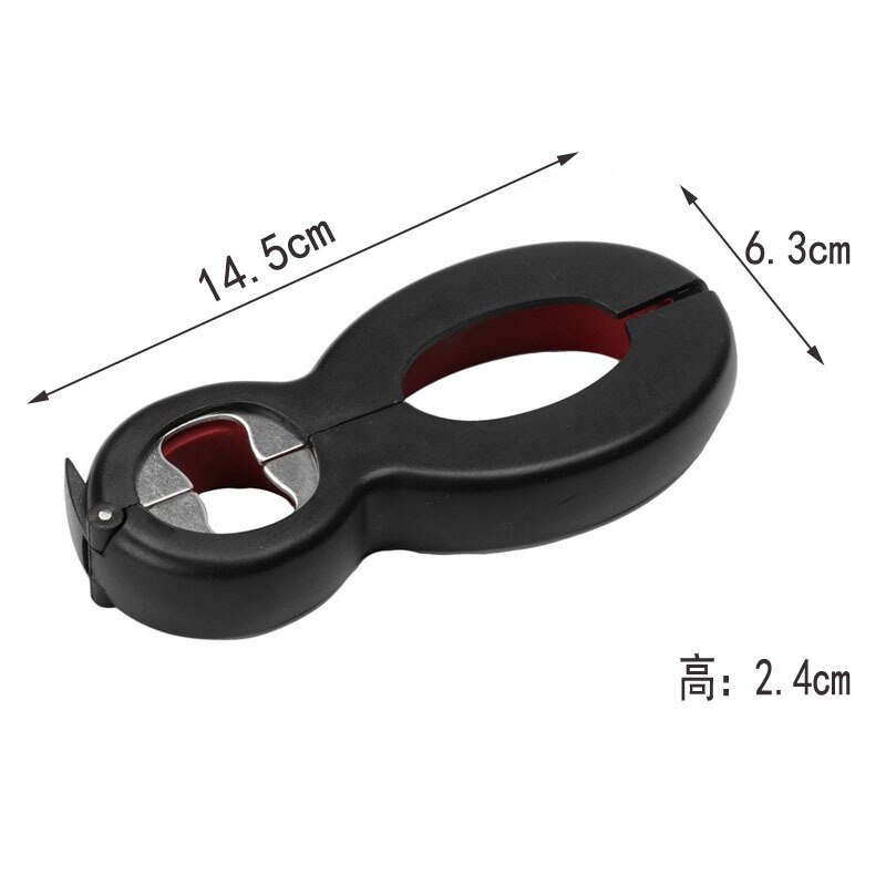 6 in 1 Multi Function Twist Bottle Opener, All in One Lid opener 8 shaped Gripper Can Wine Beer Lid Twist Off Jar Opener Claw