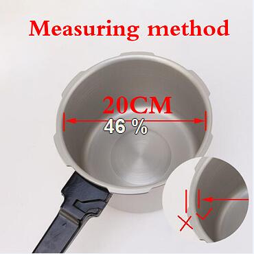 18 20 22 24 26 32Cm Snelkookpannen Wit Silicone Rubber Pakking Afdichtring Snelkookpan Afdichtring Keuken koken Gereedschap: inner size  20 cm