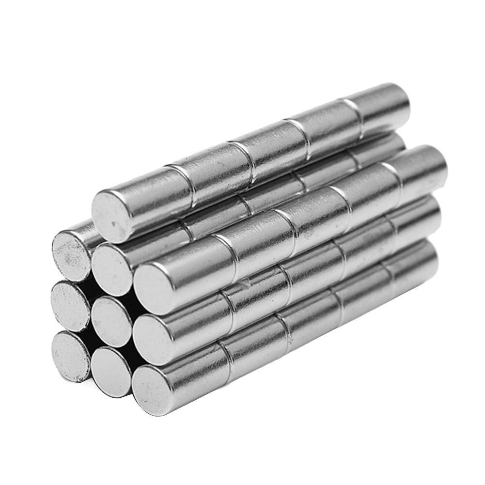 50Pcs N52 6X10Mm Ronde Cilinder Super Sterke Blokken Zeldzame Aarde Neodymium Magneten
