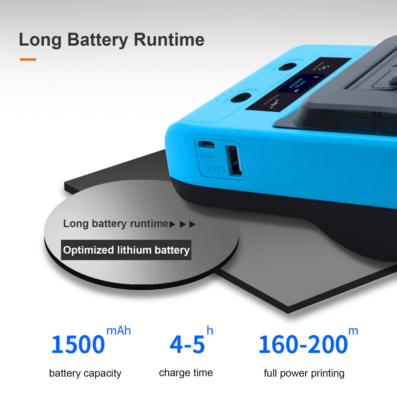 Aibecy DP30 Portable All in One Wireless Thermal Printer 3 Inch 80mm Paper Width for Label USB BT NFC for Store