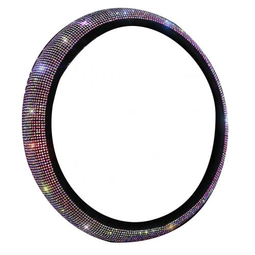 Kolorowe strasy kryształ nakładka na pas bezpieczeństwa w samochodzie Podkładka zestaw zmiany biegów diamentowa osłona kierownicy wnętrze auta zestaw akcesoriów: sterowniczy koło