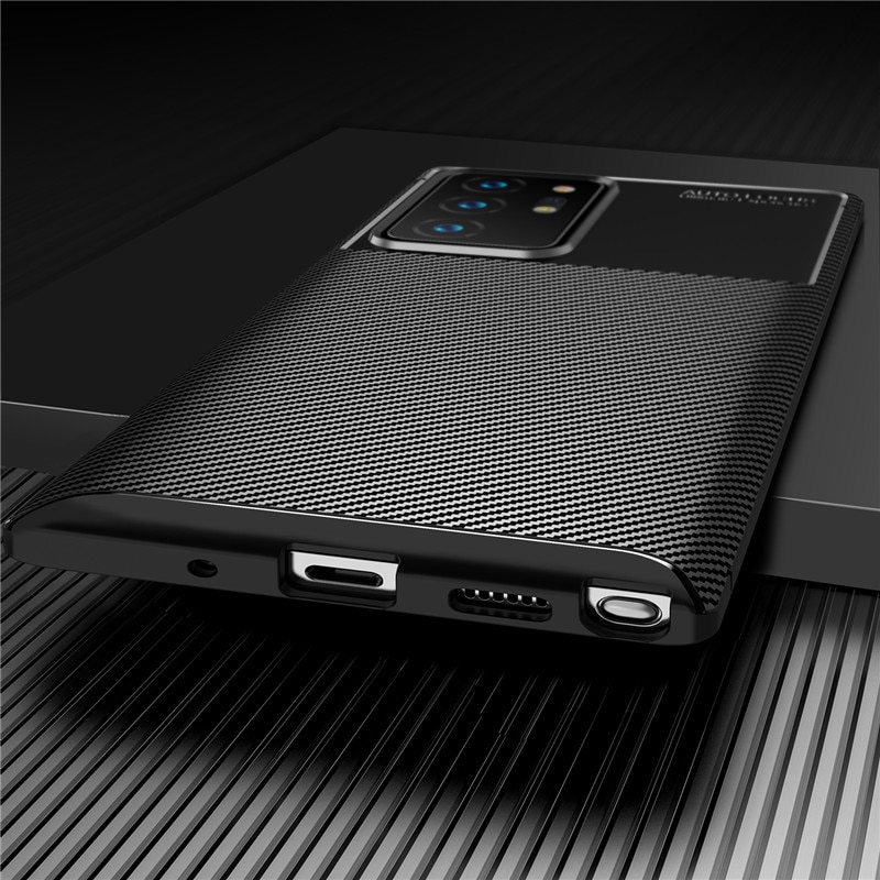 Carbon Fiber Case For Samsung Galaxy Note 20 Ultra Case S20 Plus Cover Soft Back Bumper For Samsung Galaxy Note 20 S20 Funda