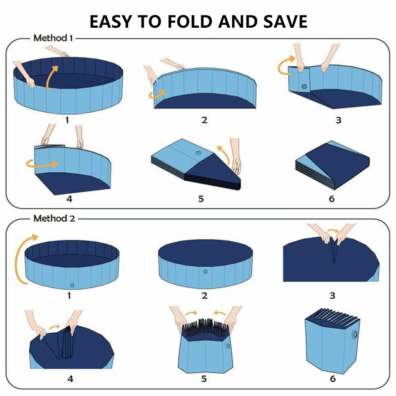 Foldable Dog Swimming Pool PVC Pet Bath Swimming Tub Bathtub Pets Summer Bathing Pools for Dogs Cats Kids