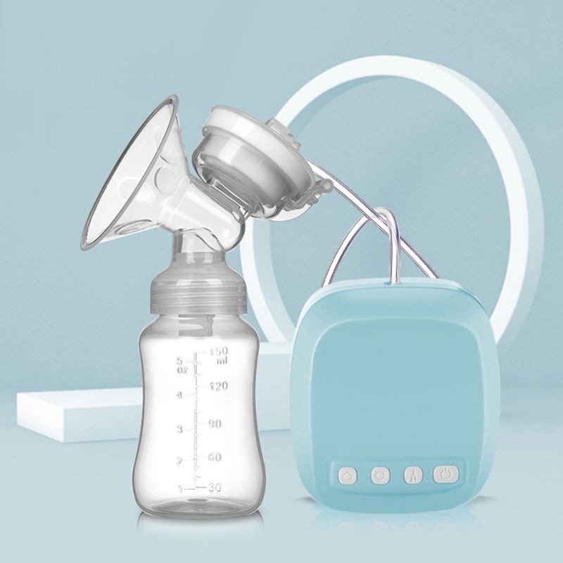 Electric Breast Pump Automatic Milker with Baby Bottle Maternal Nipple Suction Milk Extractor USB Chargable