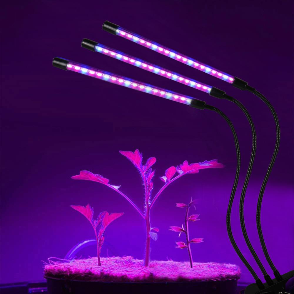 Luz LED de cultivo con USB Fito, Fito lámpara de espectro completo con Control para plantas semillas y flores, caja de tienda de cultivo Fitolamp para interiores