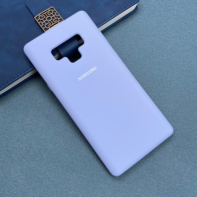 Funda de silicona líquida para Samsung Galaxy Note 9, cubierta trasera suave y sedosa de TPU para Galaxy Note 9: Light Purple