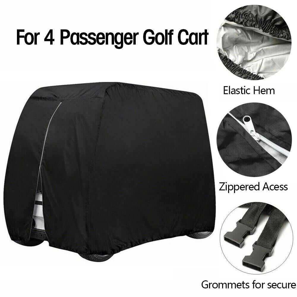 285x122x68 4 Passengers Golf Cart Cover 210D Oxford Waterproof Club Car Roof Enclosure Rain Cover Golf Accessories