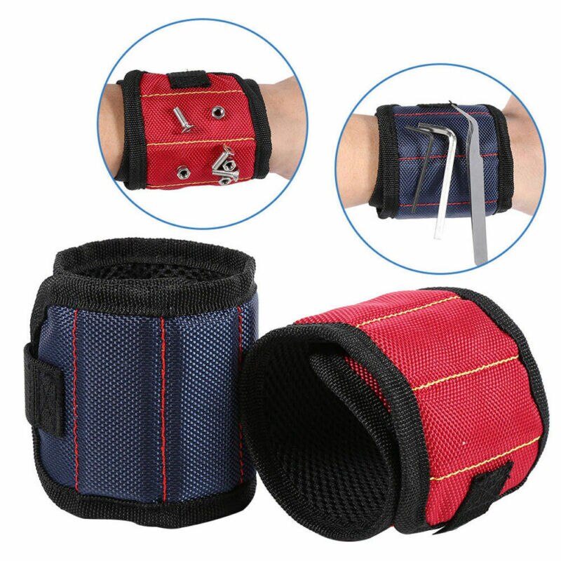 Multifunction Portable Folding Magnetic Wristband Toolkit Belt Screw Scissor Holder Tool Storage Wrist Bracelet