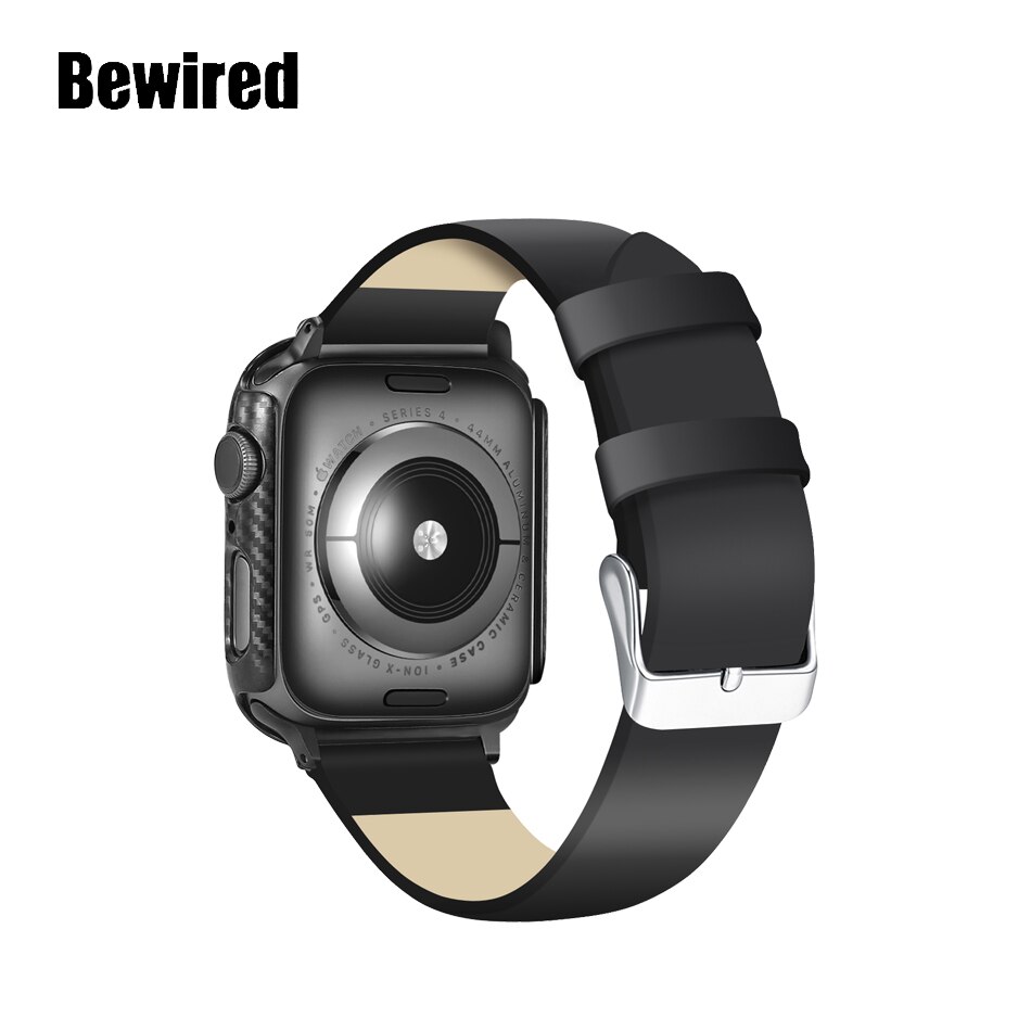 Horloge Cover Case Voor Apple Horloge Se 6/5/4/3/2/1 38Mm 42Mm carbon Fiber Patroon Pc Case Voor Iwatch Serie 40Mm 44Mm Horloge Case