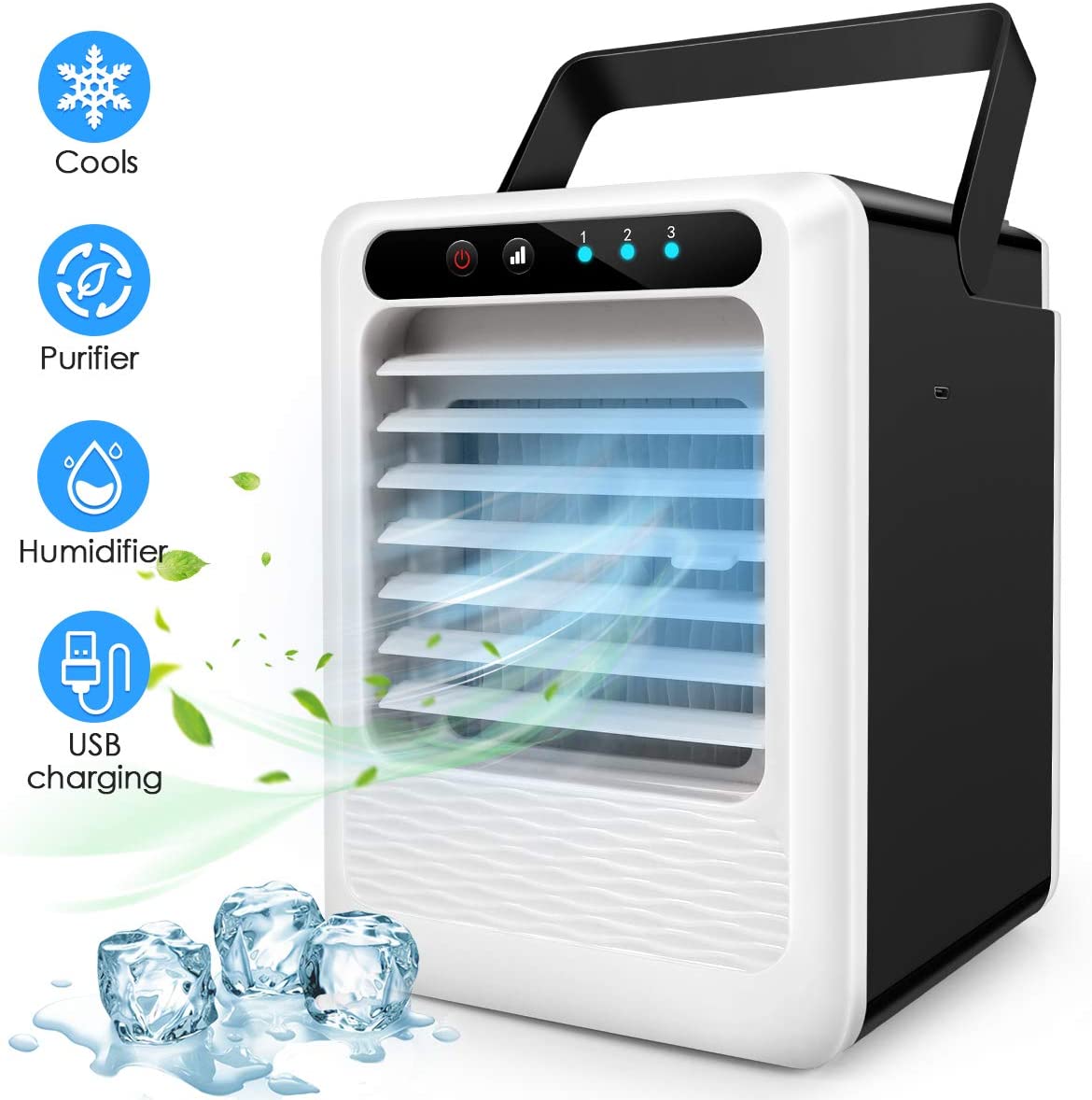 Usb Mini Draagbare Air Conditioner Cooler Fan Desktop Ruimte Koeler Persoonlijke Ruimte Air Cooling Fan Voor Zomer Auto