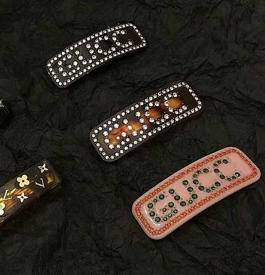 Roze Pailletten Bling Bling Leuke Haar Clip Zoete Preppy Kawayi Harajuku Stijlvolle Mode Haar Clips Belettering