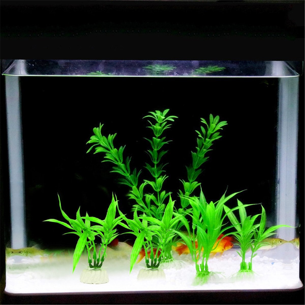 10Pcs Kunstplanten Aquarium Decor Water Onkruid Ornament Plant Aquarium Aquarium Gras 10-12Cm Decoratie