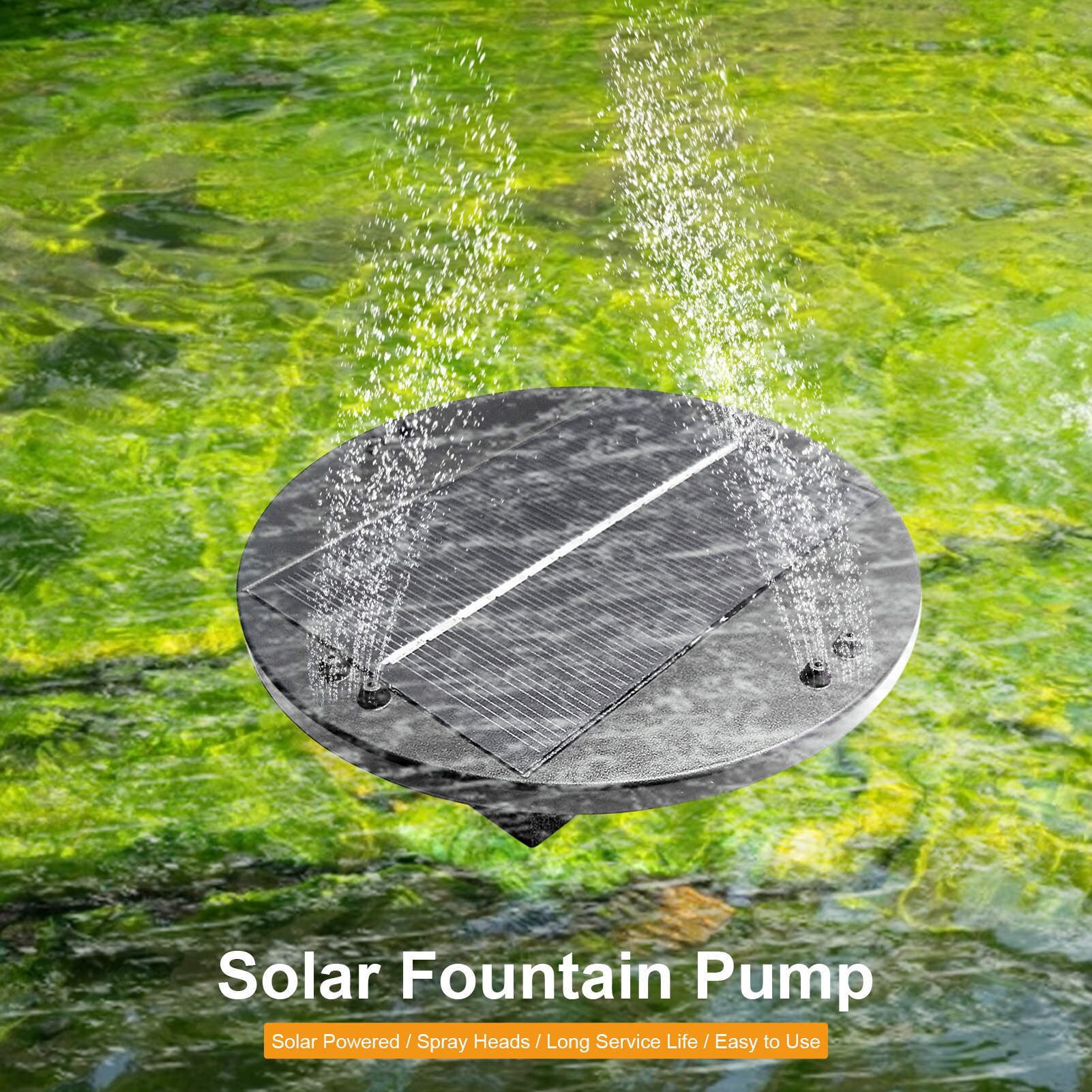 Solar Water Fountain Bird Bath Fountain Floating Fountain Garden Fountain Built-in Brush-less Motor Floating Fountain